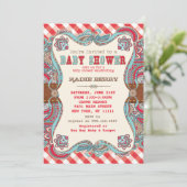 Cute Country Western Baby Shower Invitations (Debout devant)