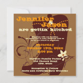 Cute Country Western Cowboy Wedding Invitations (Dos)
