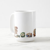 Cute Couple Adventure Commence Mountain Coffee Mug (Devant gauche)