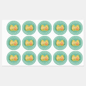 Cute Couple Avocuddle Funny Avocados Weddenschap Labels (Vel)