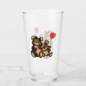 Cute Couple Beer Glas (Achterkant)