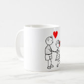 Cute Couple Café Mug (Devant gauche)