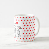 Cute Couple Café Mug (Devant droit)