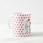 Cute Couple Café Mug (Devant gauche)