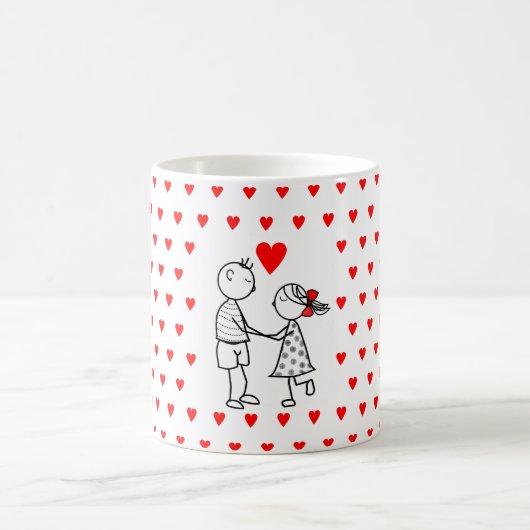 Cute Couple Café Mug (Centre)