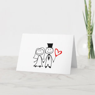 Cute Couple Drawing Valentijnsdag Card Feestdagen Kaart