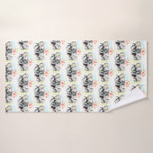 Cute Couple Eléphant Serviette de bain (Serviette de bain)