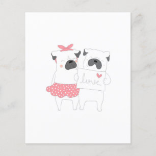 Cute Couple French Bulldog Love HONDENLIEFHEBBER Flyer