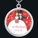 Cute Couple Mariage de musique 1er collier de Noël<br><div class="desc"></div>