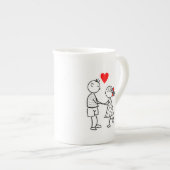 Cute Couple Mug - Personnalisable (Devant droit)