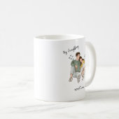Cute Couple mug, Wifey et Hubby mug (Devant droit)
