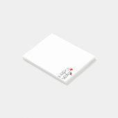Cute Couple Post-it® Notities Notes (Schuin)