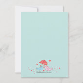 Cute Couple Tortelduifjes Baby shower Kaart (Achterkant)