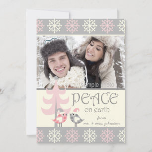 CUTE COUPLE'S FIRST CHRISTMAS HOLIDAY PHOTO CARD FEESTDAGENKAART