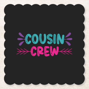 Cute Cousin Crew Kartonnen Onderzetters