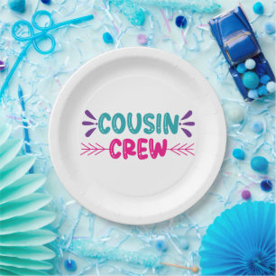 Cute Cousin Crew Papieren Bordje