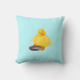 Cute Coussin de canard jaune