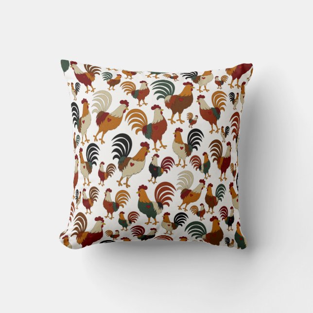 Cute Coussin Rooster (Recto)