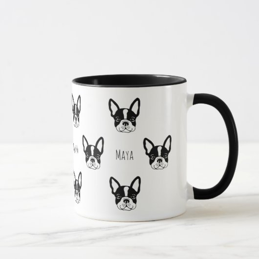 Cute coutume taureau français mug (Droite)