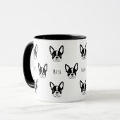Cute coutume taureau français mug (Devant gauche)