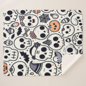 Cute couverture crâne halloween (Devant (Horizontal))