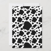 Cute Cow Farm Thème Baby shower Invitation (Dos)