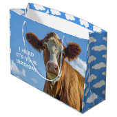 Cute Cow I Herd c'est votre grand sac cadeau d'ann (Dos Angle)