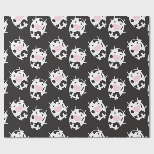 Cute Cow Pattern Cadeaupapier (Vlak)