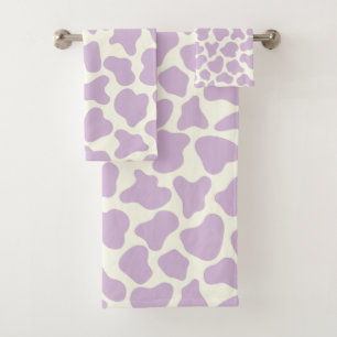 Cute Cow Poster de animal Motif esthétique Lilac