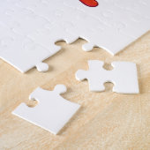 Cute Cow Red Hearts Puzzles  (Côté)