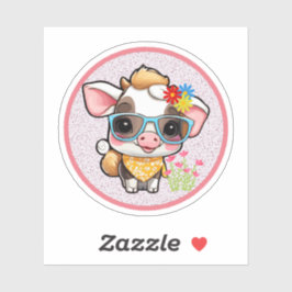 cute cow sticker