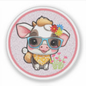 cute cow sticker (Voorkant)