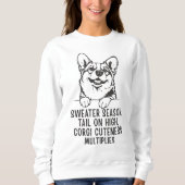 Cute Cozy Corgi Lover Sweatshirt for Fall & Winter (Devant)