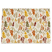 Cute Cozy Fall Leaves Pattern Groot Cadeauzakje (Voorkant)