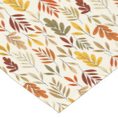 Cute Cozy Fall Leaves Pattern Korte Tafelloper (Hoek)