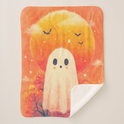 Cute Cozy Halloween Blanket Sherpa Deken (Voorkant)