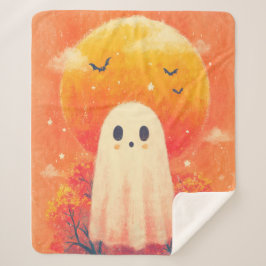 Cute Cozy Halloween Blanket Sherpa Deken