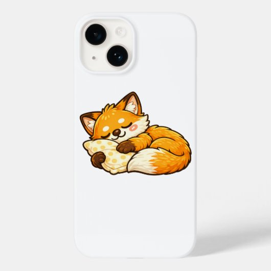 Cute Cozy Sleeping Fox Case-Mate iPhone Case (Achterkant)