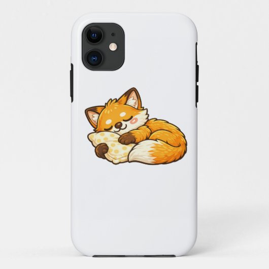 Cute Cozy Sleeping Fox Case-Mate iPhone Case (Achterkant)