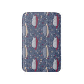 Cute & Cozy Sleepy Cat Dreams Patroon Badmat (Voorkant Verticaal)