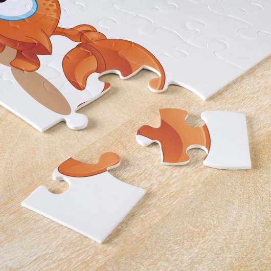 Cute Crab Fish Ocean Puzzle Legpuzzel (Zijkant)