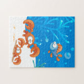 Cute Crab Fish Ocean Puzzle Legpuzzel (Horizontaal)
