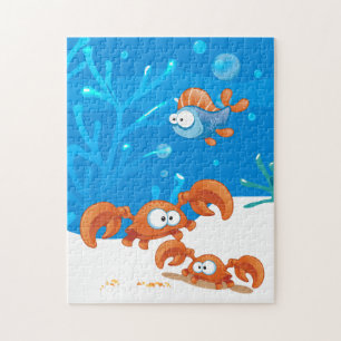 Cute Crab Fish Ocean Puzzle Legpuzzel