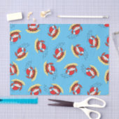 Cute Crab Kerstmis Funny Holiday Santa Cartoon Tissuepapier (Craft)