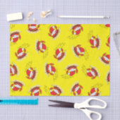 Cute Crab Kerstmis Funny Holiday Santa Cartoon Tissuepapier (Craft)