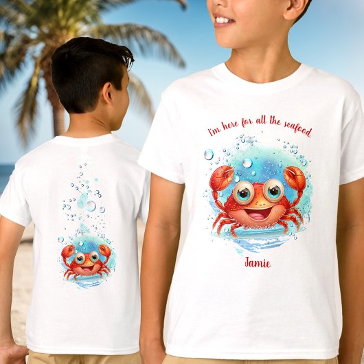 Cute Crab Summer Vacking Crabbing T-shirt