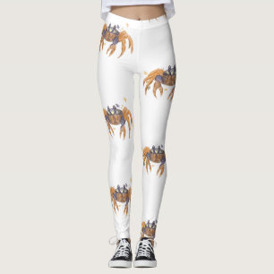 Cute crab tekening leggings