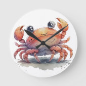 Cute Crab Wall klok (Voorkant)
