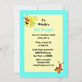 Cute Crawfish Alligator Pirogue Birthday Kaart (Achterkant)