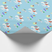Cute Crawfish Fleur de Lis Cajun Baby Cadeaupapier (Hoek)